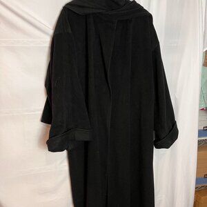 Women's 100% Cashmere Perry Ellis Vintage Black Coat Size 10